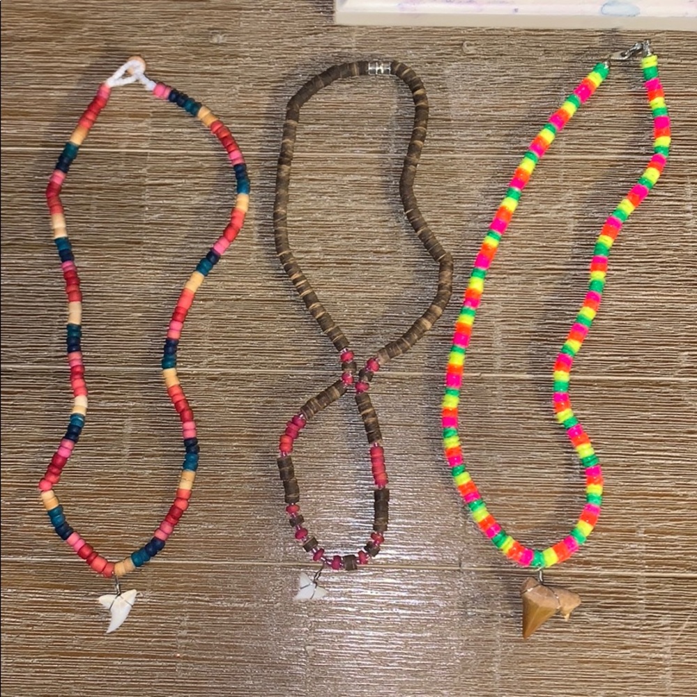 Shark tooth necklaces